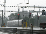 Temporale in stazione